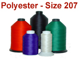 Polyester Thread - Size 207  / Tex 210 / Govt. 3-Cord
