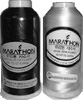 Marathon black and white embroidery thread.