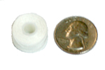 Style A / Type 15 bobbin compared to U.S. quarter