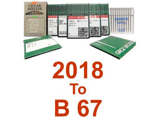 Needle Systems 2018 To B 67