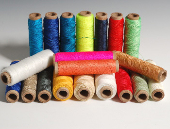 hand stitching thread spools