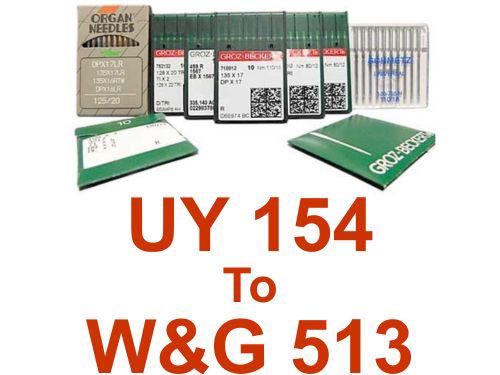 Needle Systems UY 154 To W&G 513