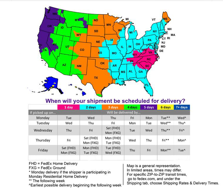 fedex map