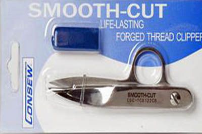 Consew Smooth-Cut Curved Blade, Forged, 4.5" Thread Clpper