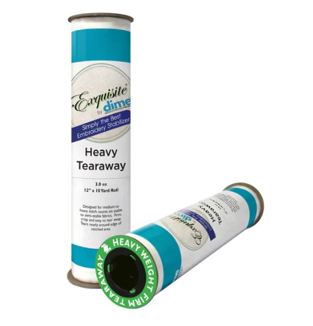 Exquisite Heavy Weight Firm Tearaway - White - 9 In x 10 Yd Shrink Wrapped Roll - 3.0 Oz