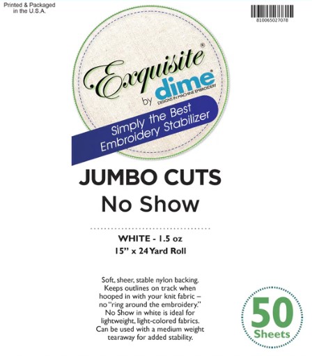 Exquisite Jumbo Cuts No Show Cutaway - White - 15 In x 24 In - 50 Sheets
