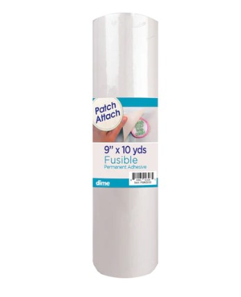Dime Patch Attach Fusible Permanent Adhesive 9" X 10 Yd Roll