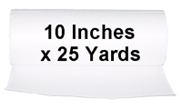 Stabilizer / Topping - Water Soluble - White - 10 In x 25 Yd Roll