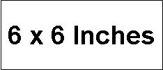 White Stabilizer Square 6" X 6"