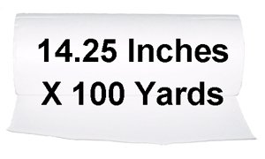 White Stabilizer Roll 14" X 100-Yd