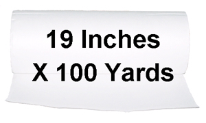 White Stabilizer Roll 19 X 100-Yd