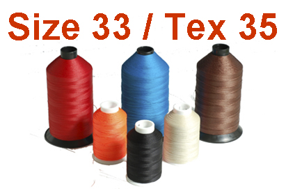 nylon thread size 33