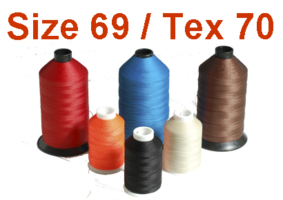 White #69 Bonded Nylon Thread