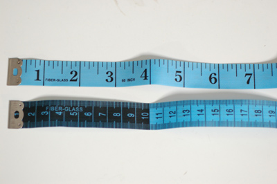 Blue And Black Tape Measure
